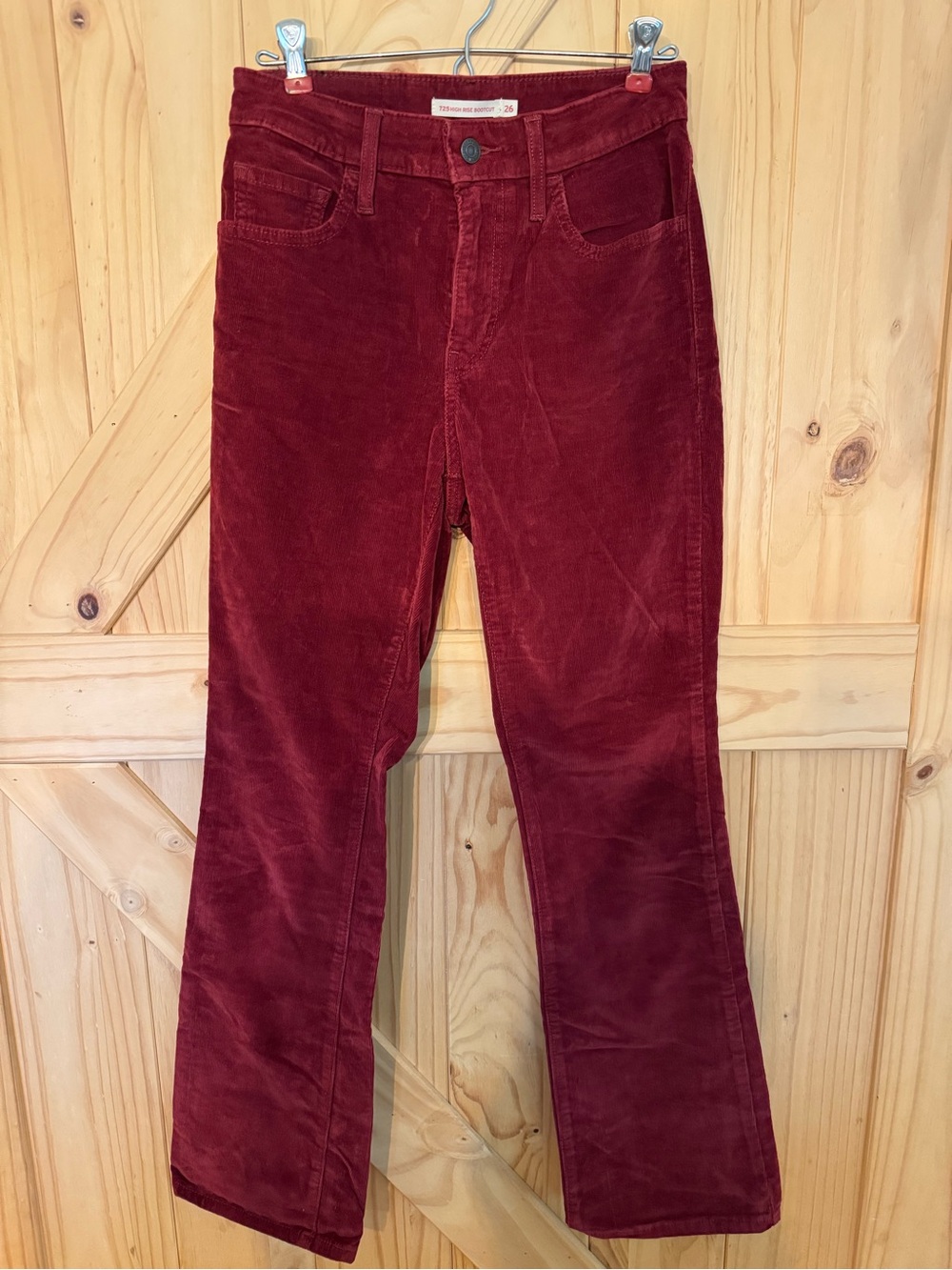 Levi's Women's Corduroy Flare Pants in Wine